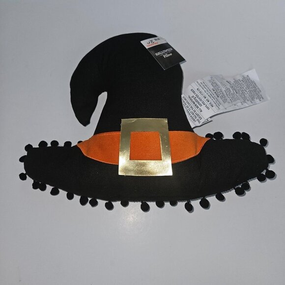 2 Witch Hats Halloween Decorative Pillow Plush Throw Party Decor NEVER USED - Picture 2 of 8